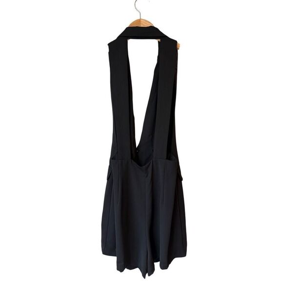 ZARA Black Sleeveless Double-Breasted Playsuit Romper Size XS - Picture 7 of 12